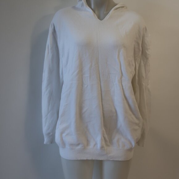 Womens Robertson + Rodeo White Hooded Sweater S/M - Picture 2 of 5